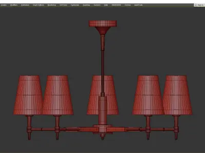 Chandelier Zaragoza Low-poly 3D model