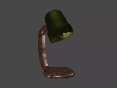 Rusty old lamp 3D model