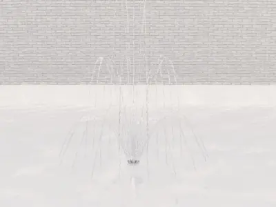 Lumion fountain - animated Low-poly 3D model