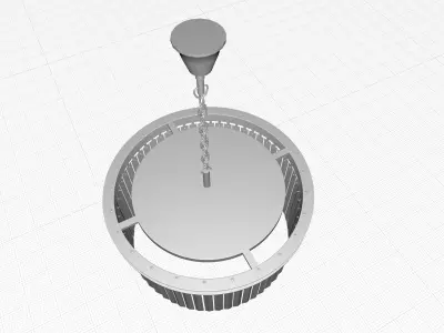 Yazmin Light Crystal Chandelier 3D model