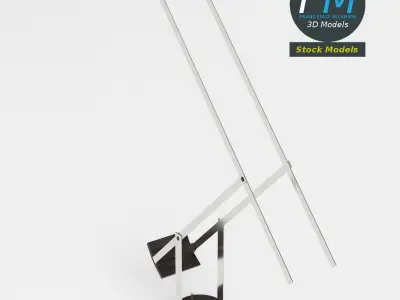 Office desk lamp 1 3D model