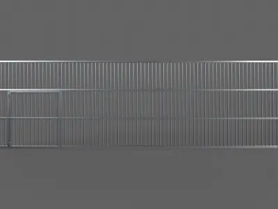 PBR Door Prison Cell 5 Low-poly 3D model