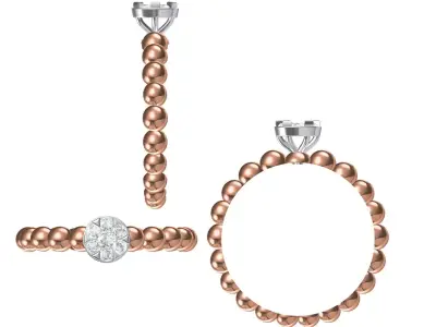 Light Weight Wedding Engagement Women Ring STL JCD Details 3D print model purchase