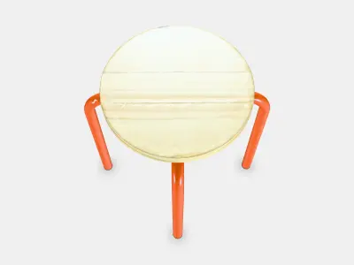 DOMSTEN Stool 1 Low-poly 3D model