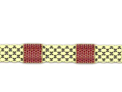 FANCY DIAMOND BRACELET JEWELRY 3D print model