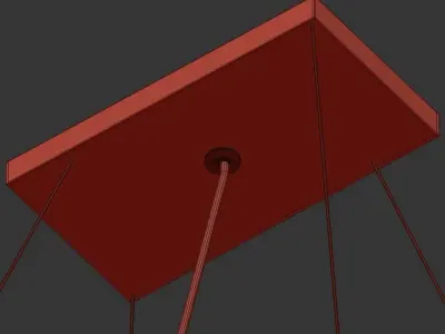 RADCLIFFE modern chandeliers - brass pendant light 3D model