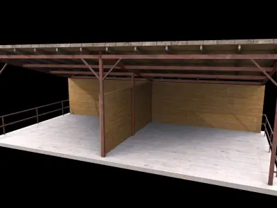 canopy Low-poly 3D model