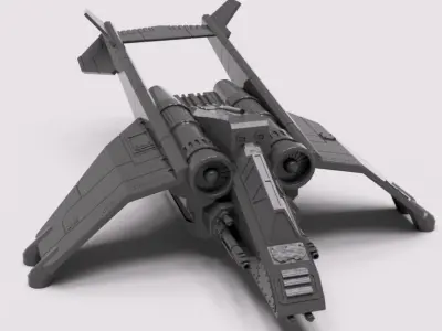 The Emporers Wings Gunship Carrier 3D print model