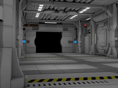 Sci Fi Corridor 3D model