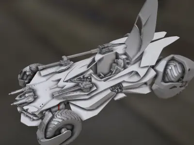 Batmobile JUSTICE LEAGUE STL  3D print model