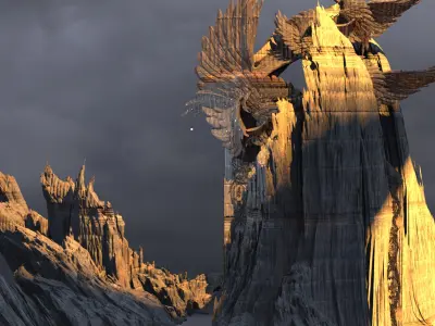 Steampunk Angel Clock Dial 3D model