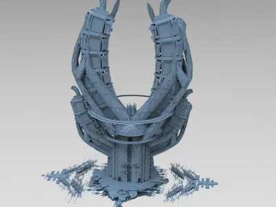 Dubai sci fi tower 1 3D model