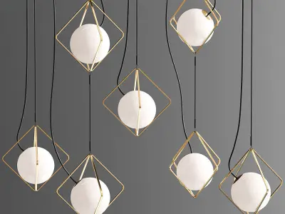 Jack O Lantern Single Pendant 3D model