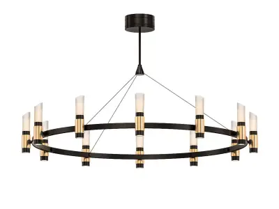 lyustra chandelier with nine lights and finish 3D model