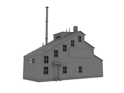 HO scale Workshop model 1 87 scale for railway diorama 3d print  3D print model
