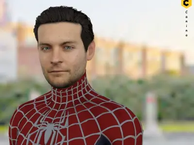 Spiderman three spider - man characters 3D model