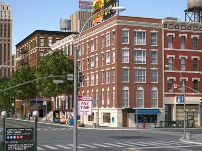 Park City Low-poly 3D model