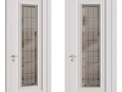 Interior door 17 Low-poly 3D model