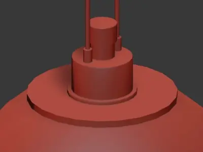 Les Acrobates De Gras No 322 Glass Ball Pendant Light 3D model