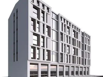 Building modern apartment 3D model