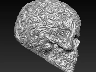 Fear Skull 3D model 3D print model