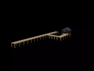  dock structure 3D model