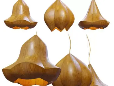 Laszlo Tompa Flower pendant light 3D model