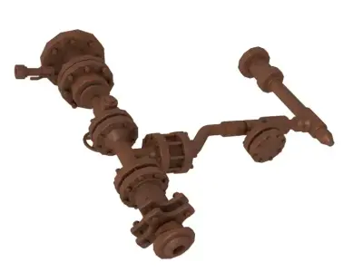 Oil Pump Stuffing Box 3D model