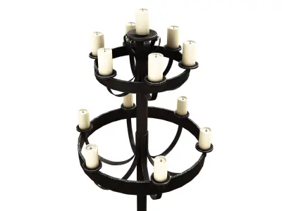 Medieval Torch  Low-poly 3D model buy