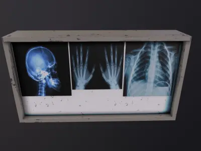 XRay Light Box 3D Model Low-poly 3D model