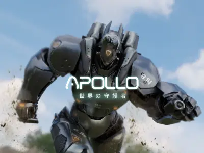 Low Poly  Robot - Apollo Low-poly 3D model