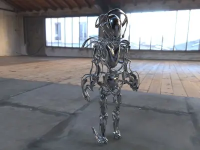 Robot 2 Low-poly 3D model purchase