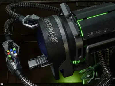 Sci-Fi Robot Drone Low-poly 3D model