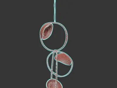 Niamh Barry poised hanging light 3D model