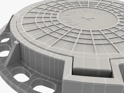 cast iron hatch 3D model