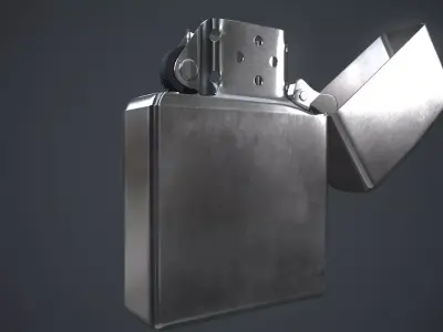 Zippo Low-poly 3D model