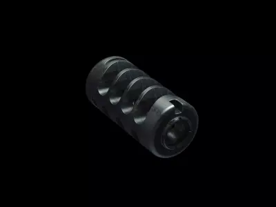 Muzzle brake industrial modern  3D model
