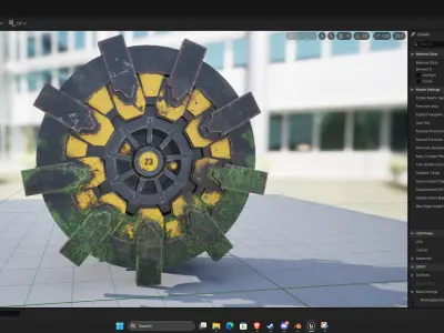 Fallout 4 door  Low-poly 3D model