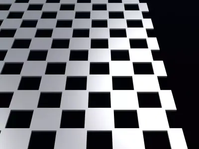 Perforated panel with 40 percent opening 25O132 3D model