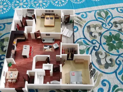 House Two Bedrooms 3D Print 3D print model