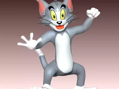 Tom Cat and Jerry Mouse 3D print model