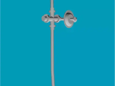 Gas regulator Low-poly 3D model