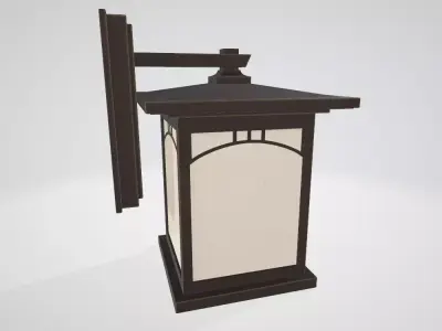 Progress Lighting Residence Outdoor Wall Sconce with 1 Light Low-poly 3D model
