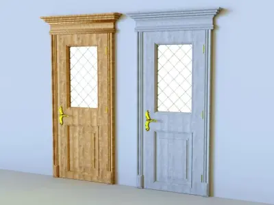 Classic looking Doors- corona render 3D model
