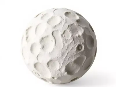 HQ PBR Textures Set Moon Surface Porous Texture