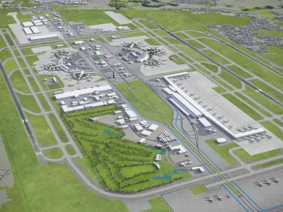 Jakarta Soekarno-Hatta International Airport - CGK Low-poly 3D model