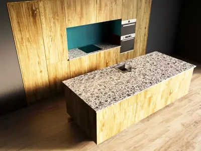 90-Kitchen6 texture 8 3D model