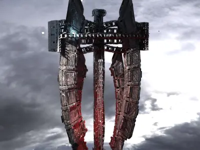 Dark void drake pincer Tower  3D model