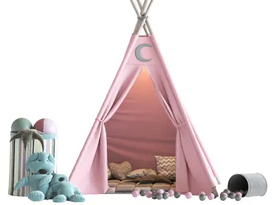 Childrens tent 3D model