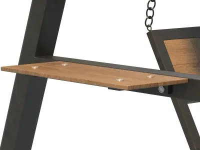 Garden Swing 01 3D model